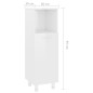 vidaXL Armario de baño madera contrachapada blanco brillo 30x30x95 cm vidaXL Armario de baño madera contrachapada blanco brillo 30x30x95 cm