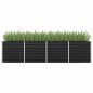 vidaXL Arriate de acero galvanizado gris antracita 320x80x77 cm vidaXL Arriate de acero galvanizado gris antracita 320x80x77 cm