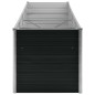 vidaXL Arriate de acero galvanizado gris antracita 320x80x77 cm vidaXL Arriate de acero galvanizado gris antracita 320x80x77 cm