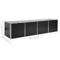vidaXL Arriate de acero galvanizado gris antracita 320x80x77 cm vidaXL Arriate de acero galvanizado gris antracita 320x80x77 cm