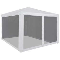 vidaXL Carpa de celebraciones con 4 paredes de malla 3x3 m