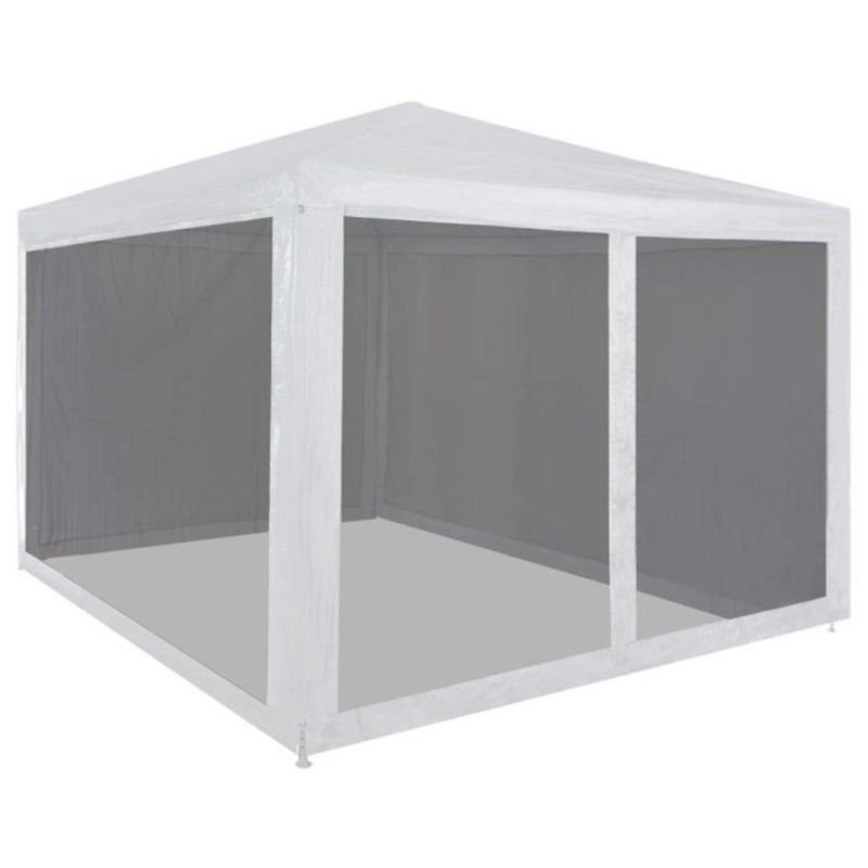 vidaXL Carpa de celebraciones con 4 paredes de malla 3x3 m