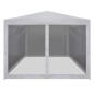 vidaXL Carpa de celebraciones con 4 paredes de malla 3x3 m