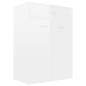 vidaXL Mueble zapatero de contrachapada blanco brillante 60x35x84 cm vidaXL Mueble zapatero de contrachapada blanco brillante 60x35x84 cm