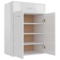 vidaXL Mueble zapatero de contrachapada blanco brillante 60x35x84 cm vidaXL Mueble zapatero de contrachapada blanco brillante 60x35x84 cm