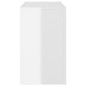 vidaXL Mesas de centro apilables 3 piezas contrachapada blanco brillo vidaXL Mesas de centro apilables 3 piezas contrachapada blanco brillo
