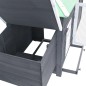 vidaXL Gallinero con ponedero madera maciza abeto gris 190x72x102 cm vidaXL Gallinero con ponedero madera maciza abeto gris 190x72x102 cm