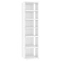 vidaXL Mueble zapatero madera ingeniería blanco brillo 27,5x27x102 cm vidaXL Mueble zapatero madera ingeniería blanco brillo 27,5x27x102 cm