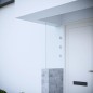 vidaXL Panel lateral para dosel de puerta vidrio templado 50x100 cm vidaXL Panel lateral para dosel de puerta vidrio templado 50x100 cm