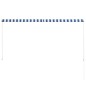 vidaXL Toldo retráctil 250x150 cm azul y blanco vidaXL Toldo retráctil 250x150 cm azul y blanco