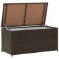 vidaXL Caja de almacenaje jardín ratán sintético marrón 100x50x50 cm vidaXL Caja de almacenaje jardín ratán sintético marrón 100x50x50 cm