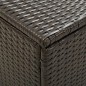 vidaXL Caja de almacenaje jardín ratán sintético marrón 100x50x50 cm vidaXL Caja de almacenaje jardín ratán sintético marrón 100x50x50 cm