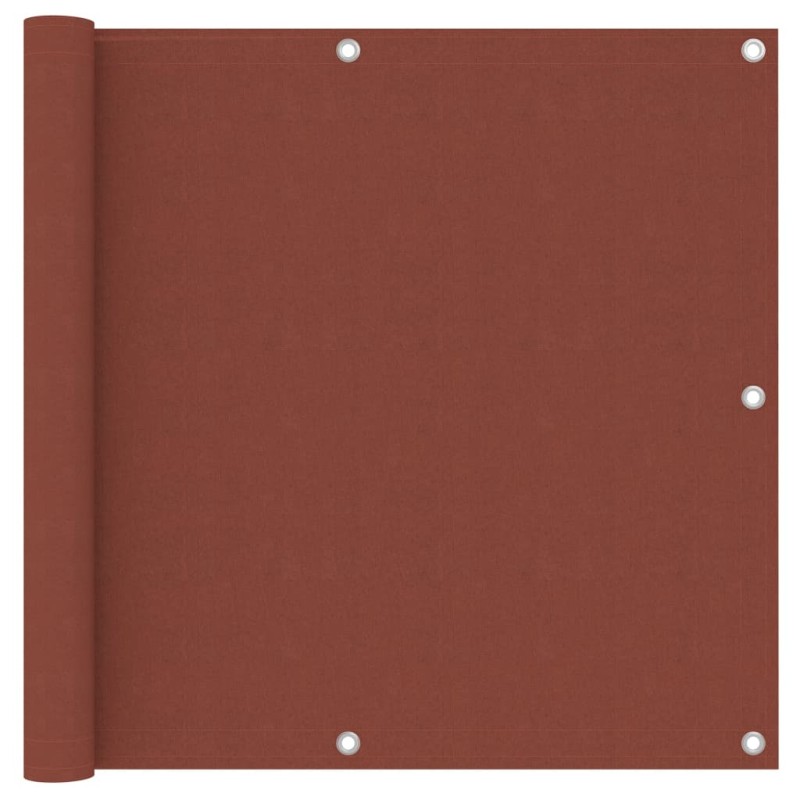 vidaXL Toldo para balcón de tela oxford terracota 90x500 cm vidaXL Toldo para balcón de tela oxford terracota 90x500 cm