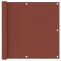 vidaXL Toldo para balcón de tela oxford terracota 90x500 cm vidaXL Toldo para balcón de tela oxford terracota 90x500 cm