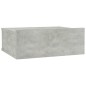 vidaXL Mesita de noche flotante contrachapada gris hormigón 40x30x15cm vidaXL Mesita de noche flotante contrachapada gris hormigón 40x30x15cm
