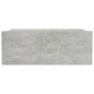 vidaXL Mesita de noche flotante contrachapada gris hormigón 40x30x15cm vidaXL Mesita de noche flotante contrachapada gris hormigón 40x30x15cm