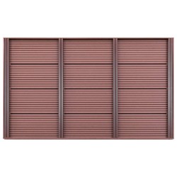 vidaXL Panel de suelo para ducha solar WPC marrón 101x63x5,5 cm