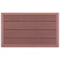 vidaXL Panel de suelo para ducha solar WPC marrón 101x63x5,5 cm