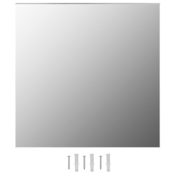 vidaXL Espejo de pared cuadrado vidrio 60x60 cm