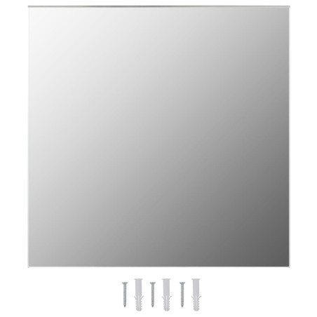 vidaXL Espejo de pared cuadrado vidrio 60x60 cm
