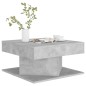 vidaXL Mesa de centro madera contrachapada gris hormigón 57x57x30 cm vidaXL Mesa de centro madera contrachapada gris hormigón 57x57x30 cm