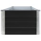 vidaXL Arriate de jardín de acero galvanizado antracita 320x40x45 cm vidaXL Arriate de jardín de acero galvanizado antracita 320x40x45 cm
