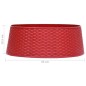 vidaXL Falda del árbol de Navidad roja Ø65x19,5 cm vidaXL Falda del árbol de Navidad roja Ø65x19,5 cm