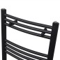 vidaXL Radiador toallero de baño curvo negro 500 x 764 mm vidaXL Radiador toallero de baño curvo negro 500 x 764 mm