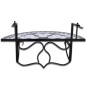 vidaXL Mesa de balcón colgante mosaico negro y blanco vidaXL Mesa de balcón colgante mosaico negro y blanco