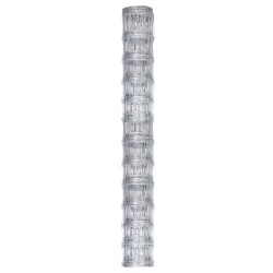 vidaXL Valla de jardín de acero galvanizado plateado 50x1,25 m