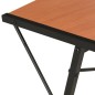 vidaXL Escritorio con estantería negro y marrón 116x50x93 cm vidaXL Escritorio con estantería negro y marrón 116x50x93 cm