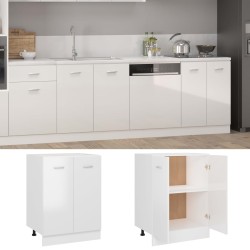 vidaXL Armario inferior cocina contrachapada blanco 60x46x81,5 cm
