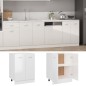 vidaXL Armario inferior cocina contrachapada blanco 60x46x81,5 cm vidaXL Armario inferior cocina contrachapada blanco 60x46x81,5 cm
