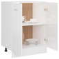 vidaXL Armario inferior cocina contrachapada blanco 60x46x81,5 cm vidaXL Armario inferior cocina contrachapada blanco 60x46x81,5 cm