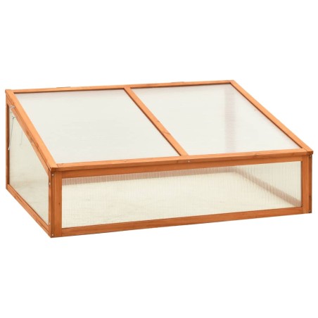 vidaXL Invernadero de madera de abeto 100x65x40 cm
