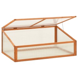 vidaXL Invernadero de madera de abeto 100x65x40 cm