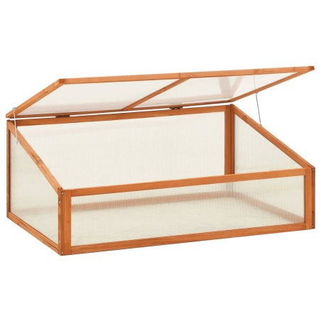 vidaXL Invernadero de madera de abeto 100x65x40 cm