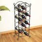 vidaXL Botellero de metal para 21 botellas  