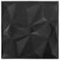 vidaXL Paneles de pared 3D 24 unidades 50x50 cm negro diamante 6 m² vidaXL Paneles de pared 3D 24 unidades 50x50 cm negro diamante 6 m²