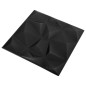 vidaXL Paneles de pared 3D 24 unidades 50x50 cm negro diamante 6 m² vidaXL Paneles de pared 3D 24 unidades 50x50 cm negro diamante 6 m²
