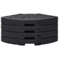 vidaXL Soporte de sombrilla en forma de ventilador 4 piezas negro vidaXL Soporte de sombrilla en forma de ventilador 4 piezas negro