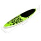 vidaXL Juego de tabla de paddle surf hinchable verde 305x76x15 cm vidaXL Juego de tabla de paddle surf hinchable verde 305x76x15 cm