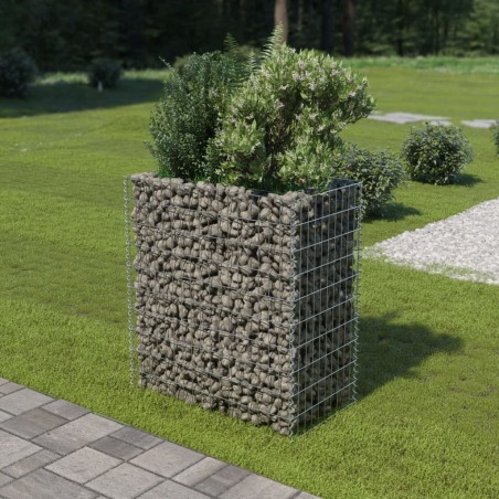 vidaXL Arriate de gaviones de acero 90x50x100 cm