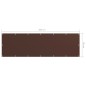 vidaXL Toldo para balcón tela oxford marrón 90x300 cm vidaXL Toldo para balcón tela oxford marrón 90x300 cm