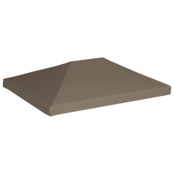 vidaXL Toldo de cenador gris topo 310 g/m² 3x3 m 
