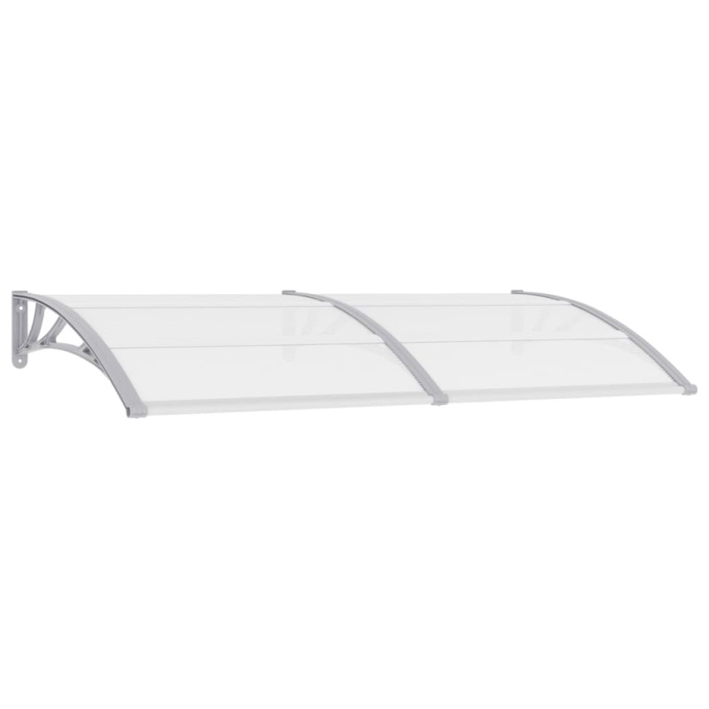 vidaXL Marquesina para puerta PC gris y transparente 200x80 cm vidaXL Marquesina para puerta PC gris y transparente 200x80 cm