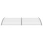 vidaXL Marquesina para puerta PC gris y transparente 200x80 cm vidaXL Marquesina para puerta PC gris y transparente 200x80 cm