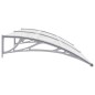 vidaXL Marquesina para puerta PC gris y transparente 200x80 cm vidaXL Marquesina para puerta PC gris y transparente 200x80 cm
