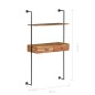 vidaXL Escritorio de pared de madera maciza de acacia 90x40x170 cm vidaXL Escritorio de pared de madera maciza de acacia 90x40x170 cm