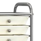 vidaXL Carrito de almacenaje portátil 10 cajones plástico blanco vidaXL Carrito de almacenaje portátil 10 cajones plástico blanco